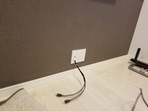 マルチコンセント移設完了の写真