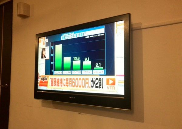 テレビ壁掛け工事　コンクリート壁　東京都町田市のサムネイル