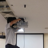 プロジェクター設置配線　東京都中央区オフィスにてのサムネイル
