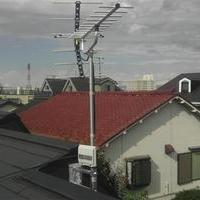 地デジアンテナ UHFブースター壁面/屋根馬設置　神奈川県藤沢市のサムネイル