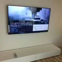 ６５インチテレビ壁掛け工事　隠蔽配線　神奈川県川崎市にてのサムネイル