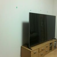 東京都江東区一戸建てにて　6０インチテレビ壁掛け工事　配線隠蔽　ＨＤＭＩ端子増設　大きなテレビボード撤去できました　のサムネイル