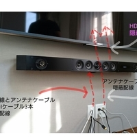 東京都戸建てにて　５5インチテレビ壁掛け工事　補強なしの壁のサムネイル