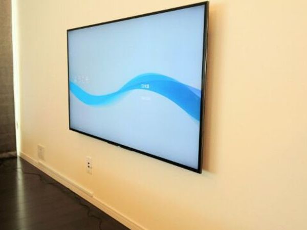 壁掛けテレビ　東京都中央区にて　BRAVIA　KJ-55X9500D　