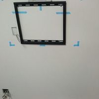 東京都にて　３２型壁掛けテレビ　隠蔽配線のサムネイル