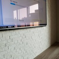 世田谷区にて　壁掛けテレビ　隠蔽配線工事です。のサムネイル