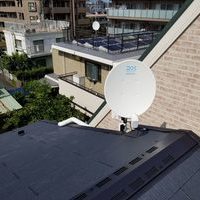 地デジ/BS/CSアンテナ工事　壁掛けテレビと同日設置のサムネイル