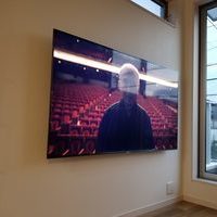 東京都杉並区戸建てにて　壁掛けテレビ工事写真のサムネイル