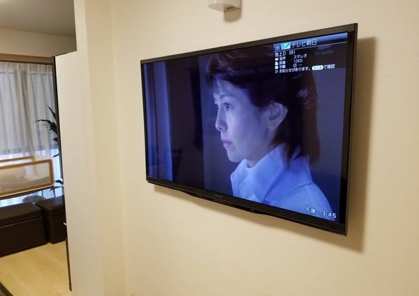 東京都江戸川区にて　壁掛けテレビ　施工事例のサムネイル
