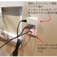 東京都中央区にて 55型壁掛けテレビ 配線隠蔽のサムネイル