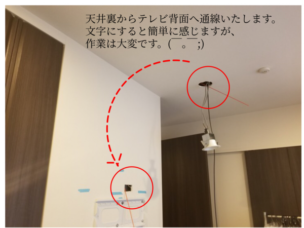 東京都中央区マンションにて 壁掛けテレビ 天井裏配線 東京 神奈川のテレビ壁掛け工事 アンテナ工事 エアコン設置工事 ライフプラス 東京都中央区マンションにて 壁掛けテレビ 天井裏配線 東京 神奈川のテレビ壁掛け工事 アンテナ工事 エアコン設置工事 ライフプラス