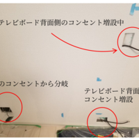 神奈川県川崎市一戸建てにて 壁掛けテレビと隠蔽配線工事のサムネイル