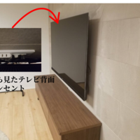 東京都杉並区にて  65型ハイセンス エコカラット壁掛けテレビ配線隠蔽工事のサムネイル