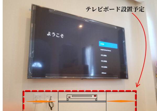 神奈川県横浜市にて SONY KJ-75X8000H 75V型  壁掛けテレビ工事のサムネイル