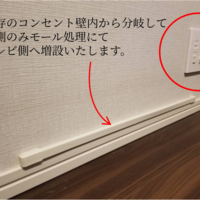 東京都港区にて  壁掛けテレビと費用  配線隠蔽  ソニーBRAVIA  55A1のサムネイル