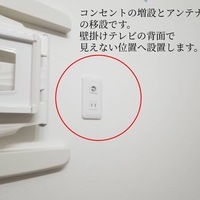 東京都世田谷区にて 壁掛けテレビ設置と地デジデザインアンテナ設置工事とかかった料金のサムネイル