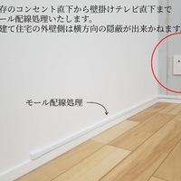 東京都世田谷区にて 壁掛けテレビ設置と地デジデザインアンテナ設置工事とかかった料金のサムネイル