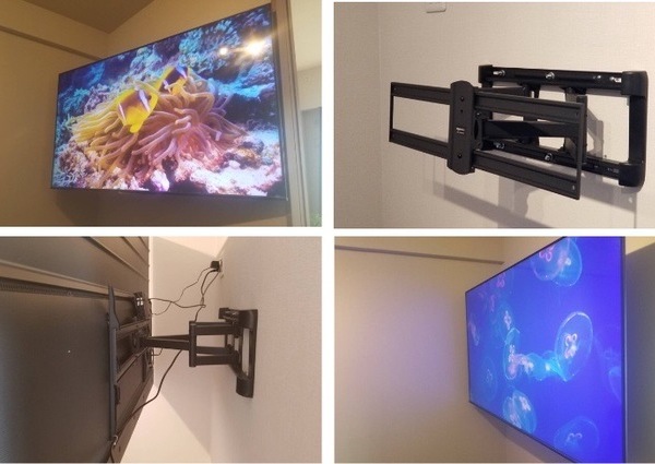 千葉市にて75型 『75M540X』壁掛けテレビ  配線隠蔽工事内容と費用のサムネイル
