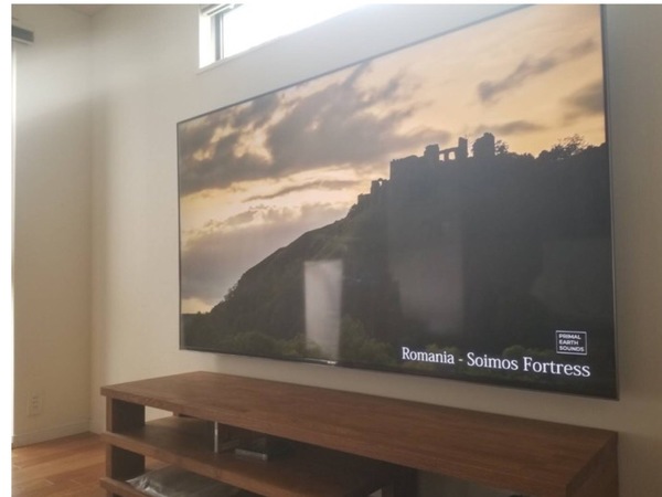 神奈川県川崎市にて 75型 KJ-75X9500H 壁掛けテレビ工事 | 東京