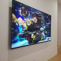 千葉県市川市にて　65型　XRJ-65A80J壁掛け工事と配線工事のサムネイル