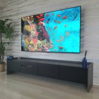 東京都江東区新築マンションにて　75型48型　壁掛けテレビ２台と配線工事のサムネイル