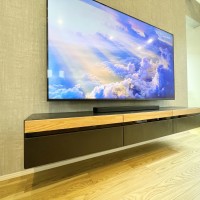 東京都世田谷区にてテレビとテレビボード壁掛け工事のサムネイル