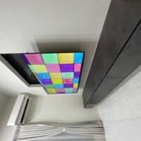 東京都村山市にて壁掛けテレビと240cmテレビボード壁掛けのサムネイル
