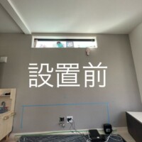 東京都世田谷区にて75型壁掛けテレビとIKEA ベストー壁掛けのサムネイル